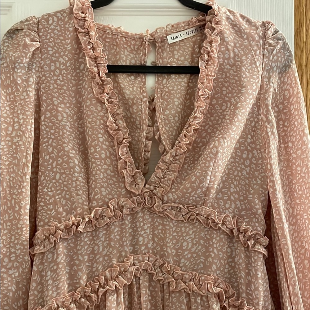 Pink Ruffled Dress - Picture 2 of 4